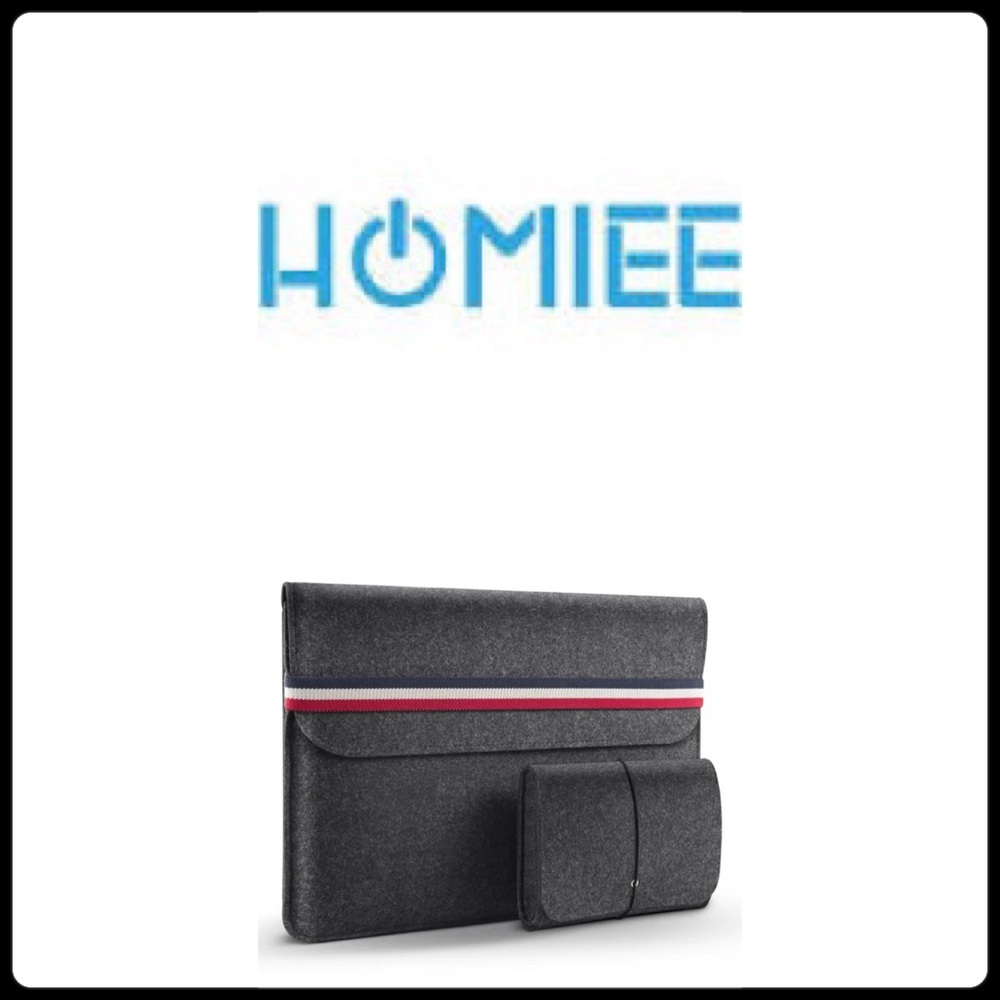 HOMIEE Laptop Sleeve || Dark Grey 15.4-15.6 inch Device